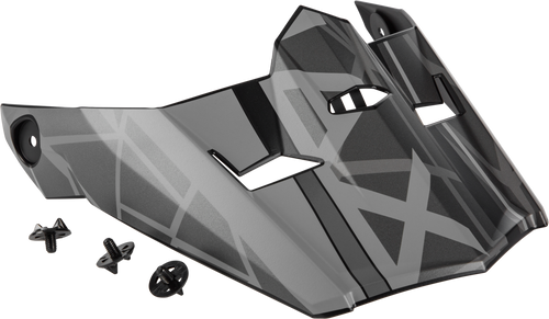 Visor W/Screws Mega Mx 46 Matte Black/Grey Md 2x Visor W/Screws Mega Mx 46 Matte Black/Grey Md 2x