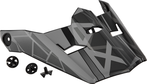 Visor W/Screws Mega Mx 46 Matte Black/Grey Xs Sm Visor W/Screws Mega Mx 46 Matte Black/Grey Xs Sm