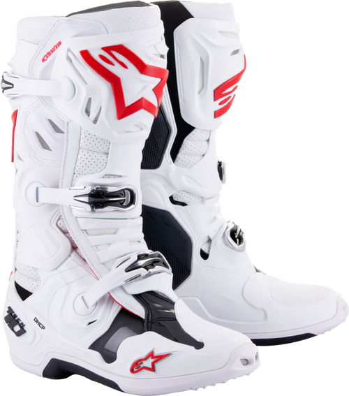 Tech 10 Supervented Boots White/Bright Red Sz 13