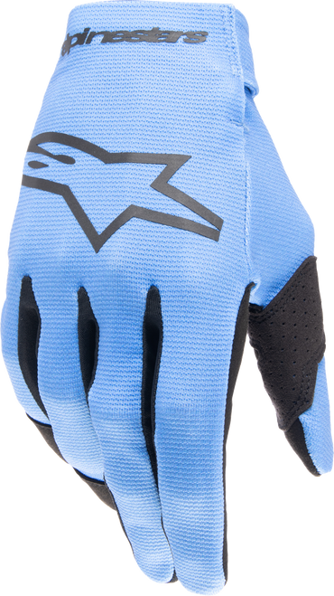 Radar Gloves Light Blue/Black Sm
