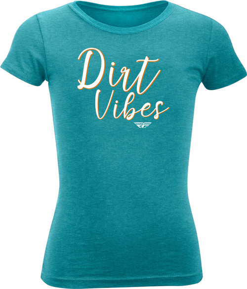 Girl's Fly Dirt Vibes Tee Blue Ym