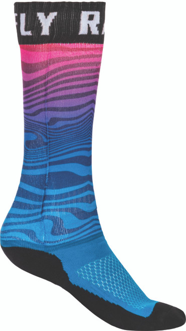 Mx Pro Sock Thin Blue/Pink/Black Lg/Xl