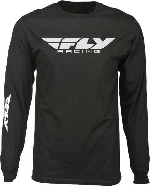 Fly Corporate Long Sleeve Tee Black Md