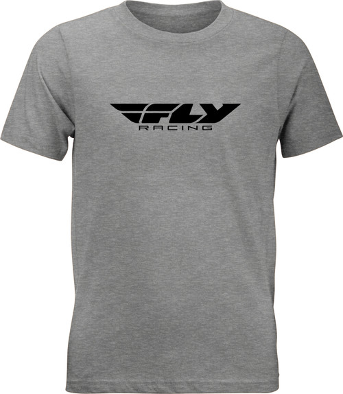 Youth Fly Corporate Tee Dark Grey Heather Ys