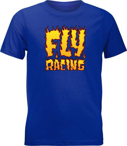 Youth Fly Fire Tee Royal Blue Yl