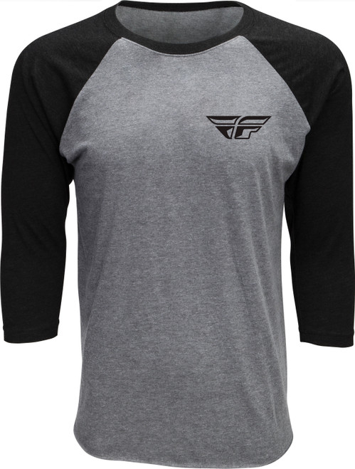 Fly Art 3/4 Sleeve Tee Black Sm