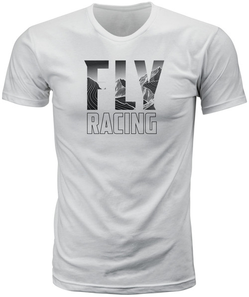 Fly Mountain Tee White Lg