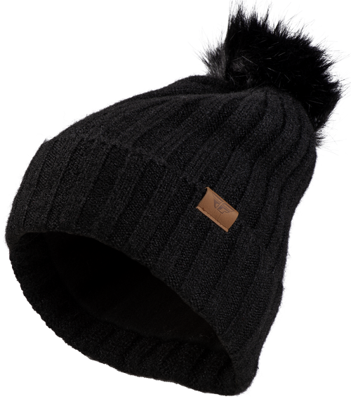 Fly Women's Snow Pom Beanie Black Fly Women's Snow Pom Beanie Black