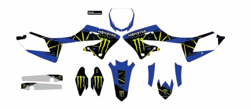 Cmplt Kit Monster Energy Slash White Bg 20-50-132