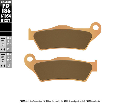 Brake Pads Sintered Fd186g1371