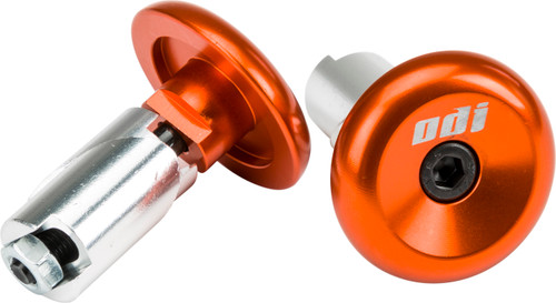 Aluminum Bar End Plugs Orange Aluminum Bar End Plugs Orange