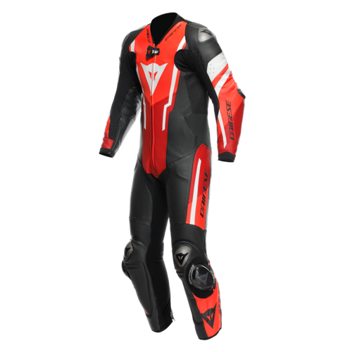 Dainese Misano 3 Perforated D- Air 1 Pc Leather Suit Black/Red/Fluorescent Red Size - 62