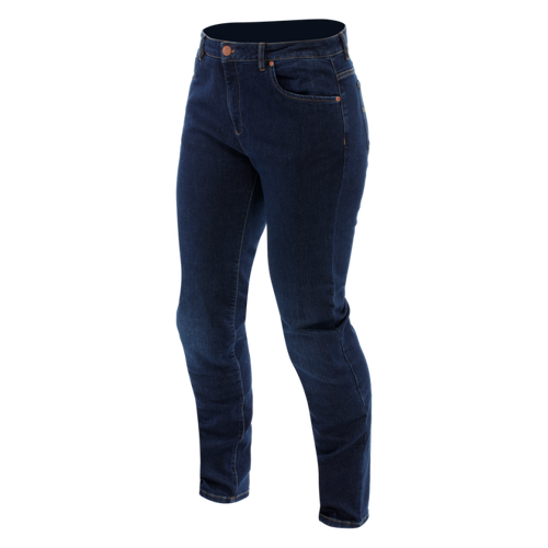 Dainese 5-Pocket Denim Slim Curvy Womens - Short Version Pants Deep Blue Size - 48