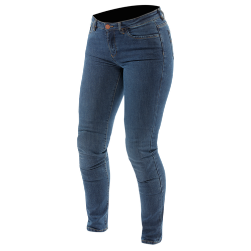 Dainese 5-Pocket Denim Pants Slim Womens Blue Size - 30