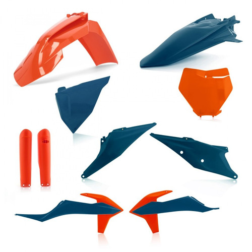 Acerbis 19-22 KTM 125-450 SX/ SX-F/ XC-F/ XC/ XC-tpi Full Plastic Kit - 16 Orange/Dark Blue