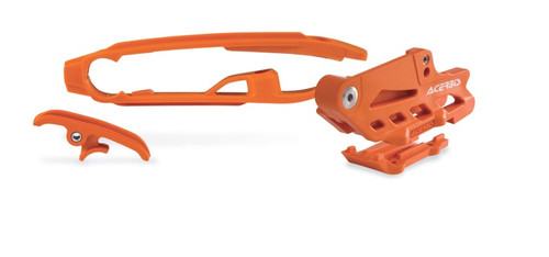 Acerbis 11-16 KTM 125-250SX/ XC250/ SX-F/XC-F Chain Guide/Slider Kit - Orange