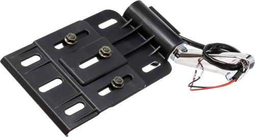 Foldable Tag Mount W Light Blk/Chr Foldable Tag Mount W Light Blk/Chr