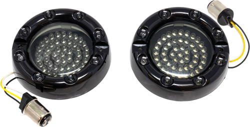 Prem Bezel Led Insert 1157 Switchback White/Amber Blk Prem Bezel Led Insert 1157 Switchback White/Amber Blk