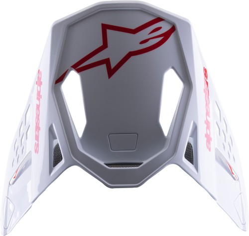 S M8 Radium 2 Visor Bright Red/White