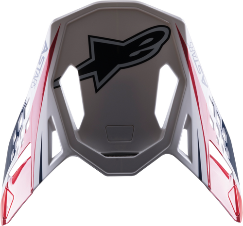 S M10 Carbon Meta2 Visor White/Red/Blue Glossy S M10 Carbon Meta2 Visor White/Red/Blue Glossy