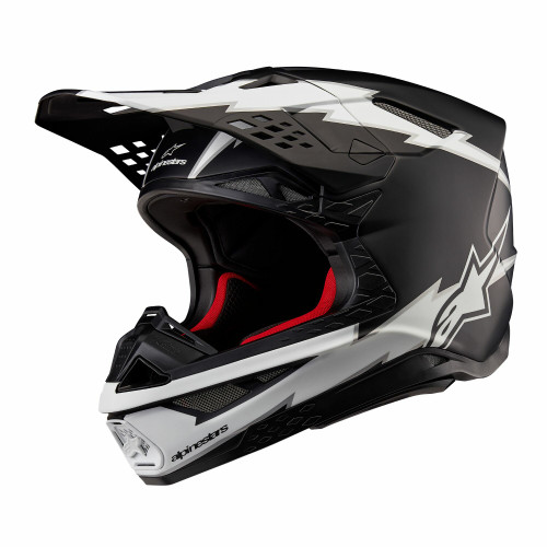 Supertech S M10 Ampress Helmet Black/White Matt Lg