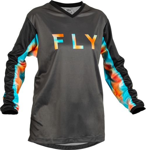 Women's F 16 Jersey Grey/Pink/Blue Lg