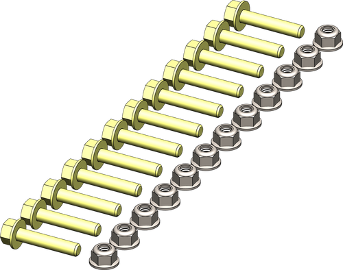 Kfi Uhmw Wear Bar Hardware Kit