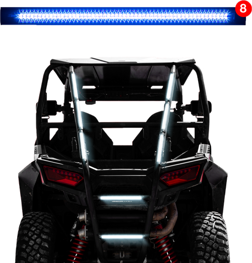 12" Strobe Tube Lights Blue 8pc