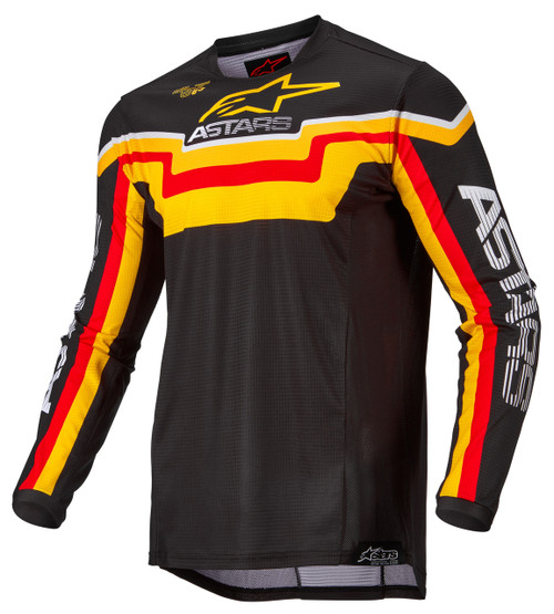 Techstar Quadro Jersey Black/Yellow/Tangerine Xl