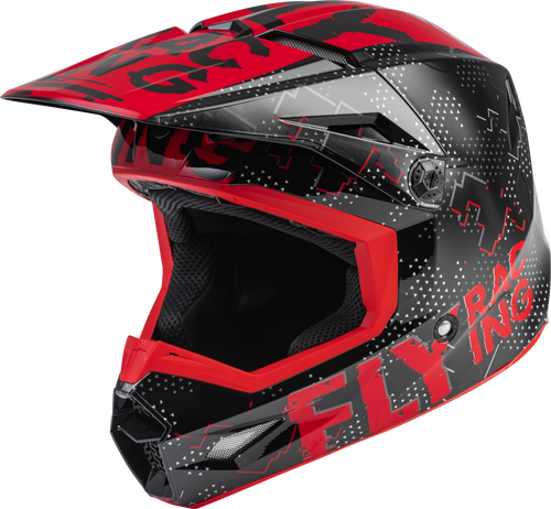 Youth Kinetic Scan Helmet Black/Red Ys Youth Kinetic Scan Helmet Black/Red Ys