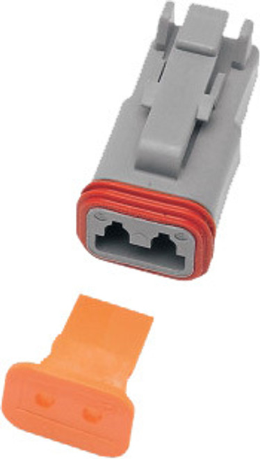 2 Wire Grey Deutsch Plug & Wdglck Hd# 72132 94gy 2 Wire Grey Deutsch Plug & Wdglck Hd# 72132 94gy