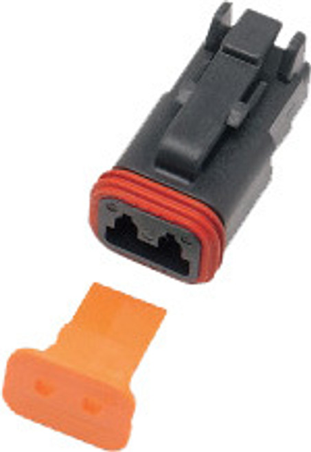 2 Wire Black Deutsch Plug & Wdglck Hd# 72112 94bk 2 Wire Black Deutsch Plug & Wdglck Hd# 72112 94bk