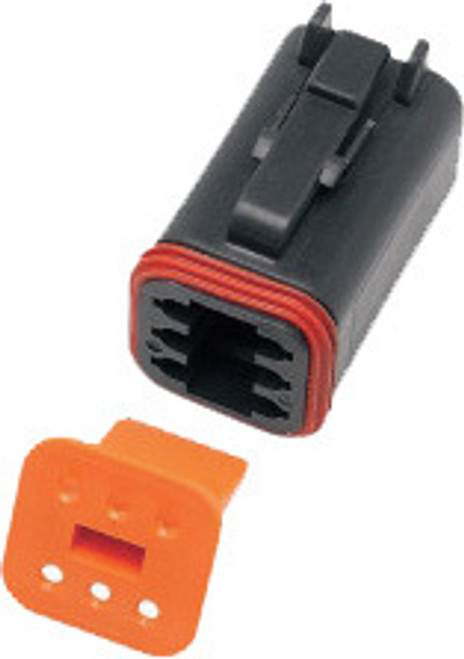 6 Wire Black Deutsch Plug & Wdglck Hd# 72116 94bk 6 Wire Black Deutsch Plug & Wdglck Hd# 72116 94bk