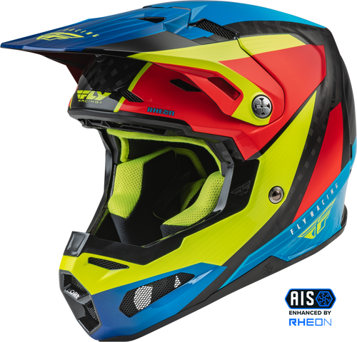 Formula Carbon Prime Helmet Hi Vis/Blue/Red Xs