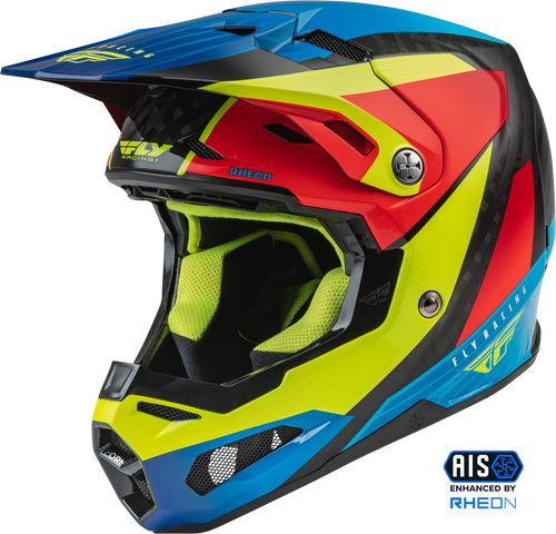 Formula Carbon Prime Helmet Hi Vis/Blue/Red Sm Formula Carbon Prime Helmet Hi Vis/Blue/Red Sm