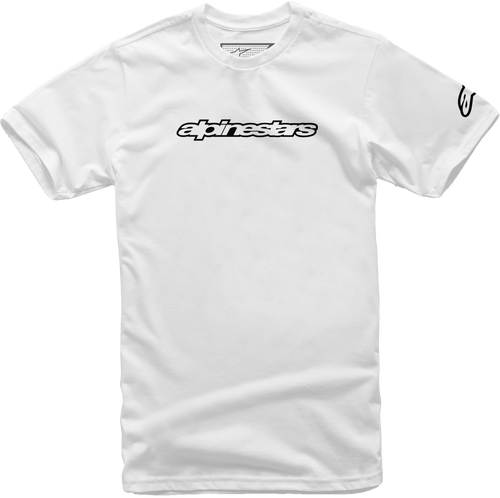 Wordmark Tee White/Black Sm
