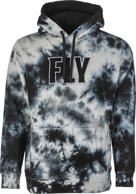Fly Tie Dye Pullover Hoodie Black/Grey Sm