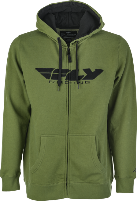 Fly Corporate Zip Up Hoodie Olve Sm