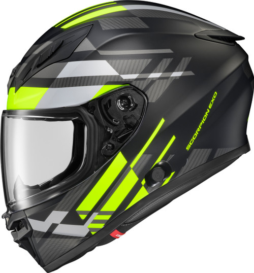 Exo R430 Full Face Helmet Paradox Hi Viz Sm