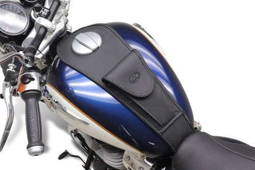 Mustang 23-25 Royal Enfield Super Meteor 650 Tank Bib with Pouch Black