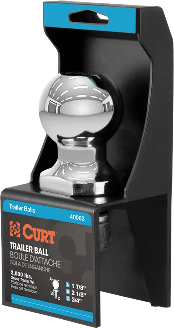 1 7/8x3/4x2 1/8 Hitch Ball