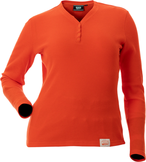 Cozy Waffle Shirt Poppy Xl
