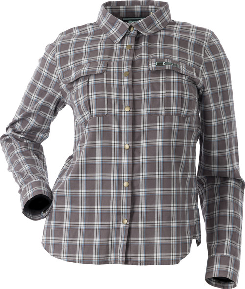 Plaid Button Down Smoky Mauve Plaid 3x