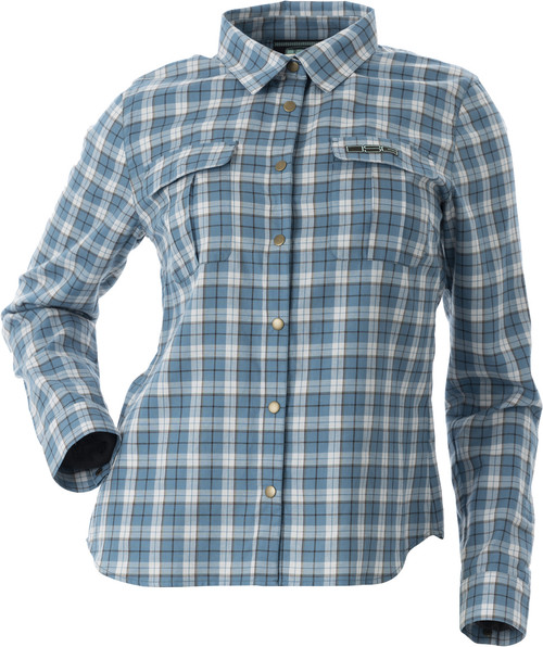 Plaid Button Down Steel Blue Plaid Xs