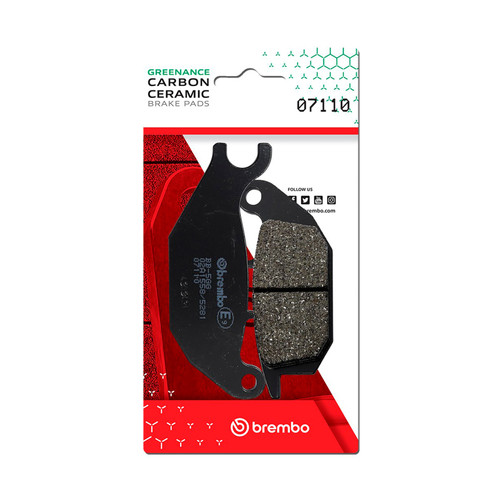 Brembo OE Malaguti Spectre/Yamaha Tricity Carbon Ceramic Brake Pad - Rear