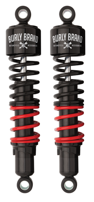 Burly Brand H-D Touring Stiletto Shocks 13in HD - Black