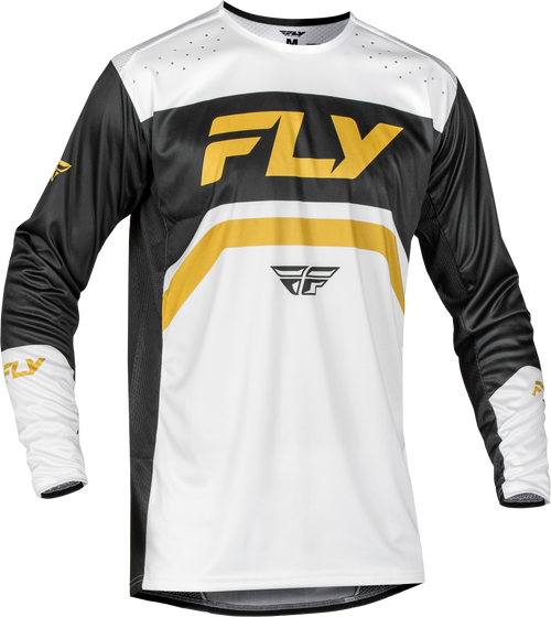 Rayce Bicycle Jersey White/Black/Gold 2x