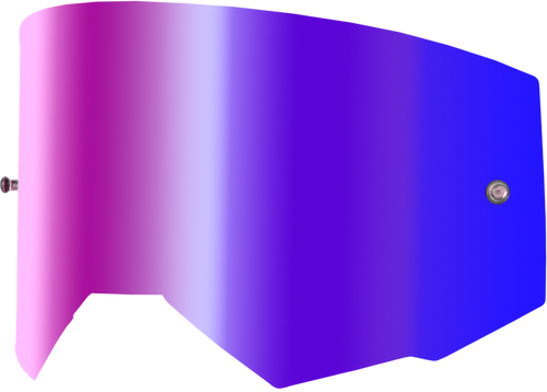 Single Lens W/ Post Adult W/ Iridescent Red Mir/Smk Lens Single Lens W/ Post Adult W/ Iridescent Red Mir/Smk Lens