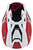 S.Tech S M8 Triple Helmet Red/White Sm