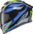 Exo R1 Air Full Face Helmet Raven Black/Blue/Hi Viz Xl